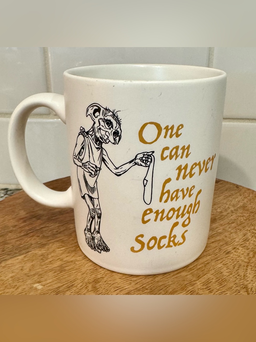 Wizarding World of Harry Potter One Can Never Have Enough Socks' Dobby Mug